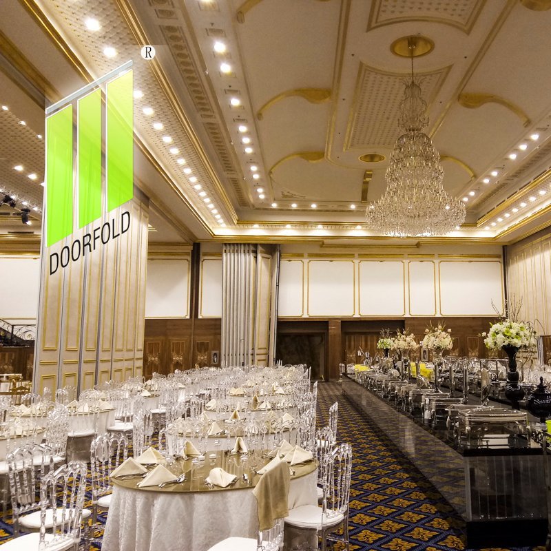 Operable Folding Acoustic Partition Wall for Saudi Mecca Hotel