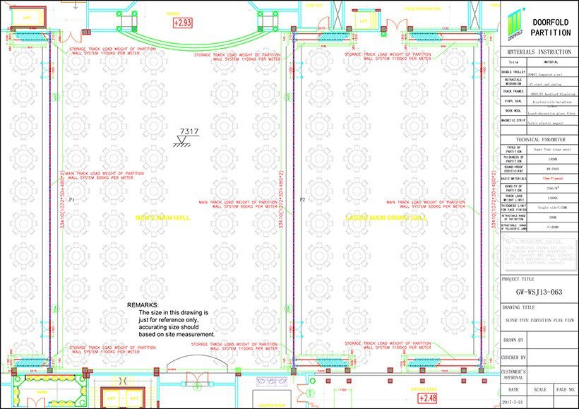 OEM acoustic movable partitions saudi folding acoustic partition