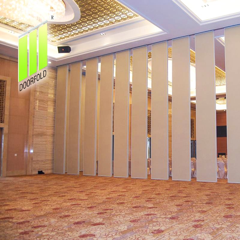 Doorfold movable partition Acoustic Operable Sliding Partition Wall for International Hotel Sliding Partition Wall for Hotel image13