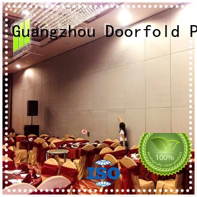 Doorfold sliding room partitions easy installation for conference