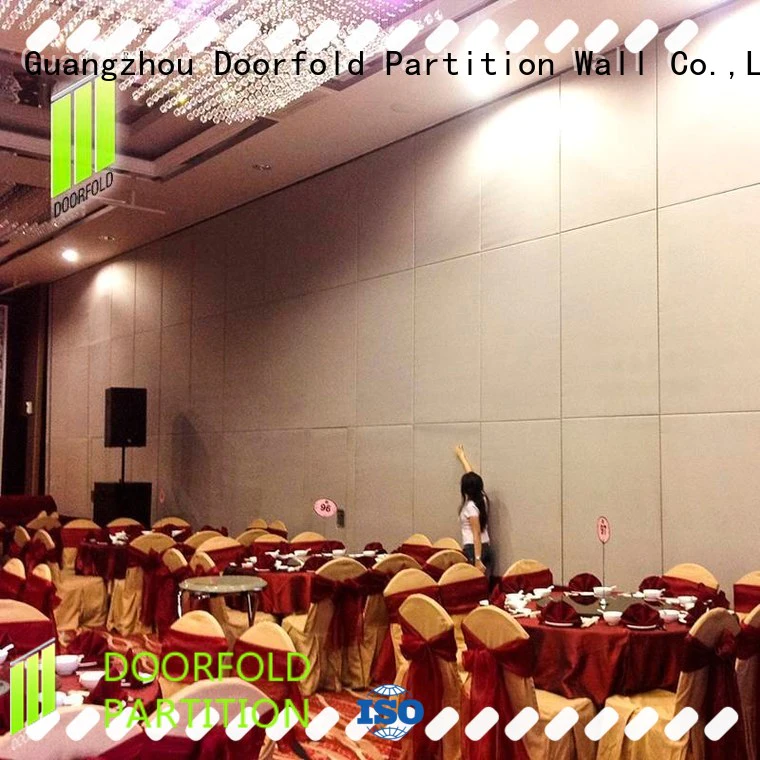 Doorfold commercial sliding glass partition walls operable for office