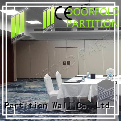 Doorfold movable partition operable sliding folding partition walls room for hotel