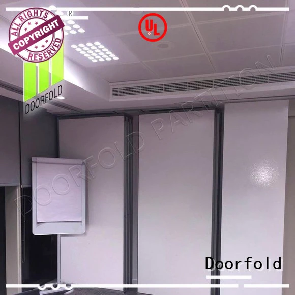 Doorfold sliding partition wall for meeting room