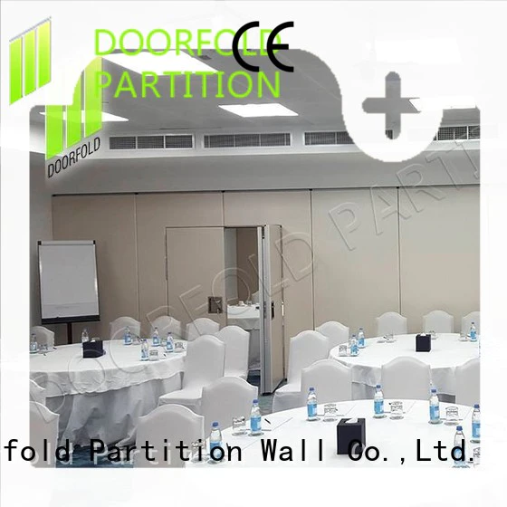 Doorfold retractable soundproof partition wall custom for conference room