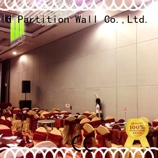 Doorfold movable partition retractable movable acoustic walls sliding folding partitions luck for restaurant