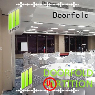 Doorfold collapsible sliding folding partitions movable walls durable for hotel