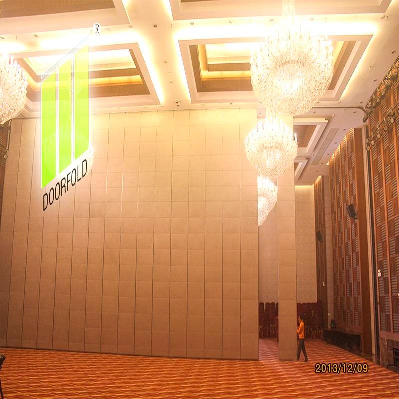 Doorfold movable partition Hotel Retractable Acoustic Sliding Divider Partition Wall Sliding Partition Wall for Hotel image19