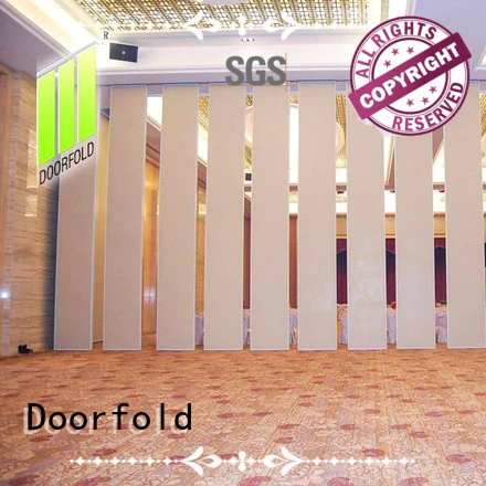 Doorfold international sliding folding partition easy installation for conference