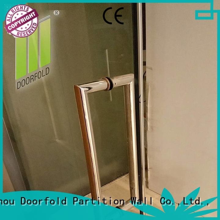 Doorfold movable partition Brand restaurant frameless movable glass partition wall folding
