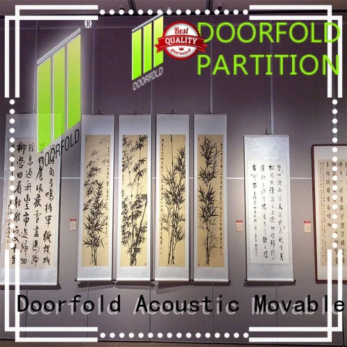 Doorfold acoustic movable walls fast installation for museum