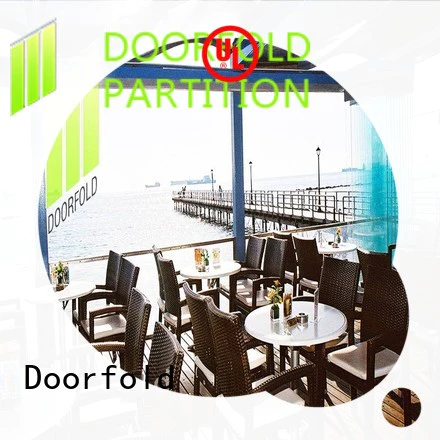 Doorfold portable partition for meeting room