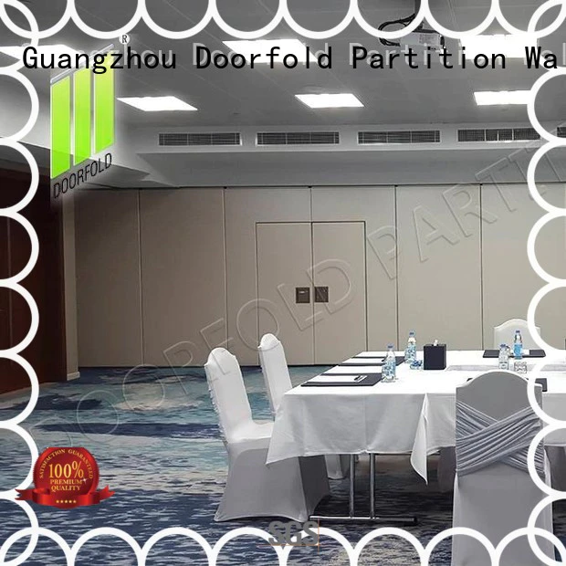 Doorfold retractable sliding folding partitions movable walls durable for hotel