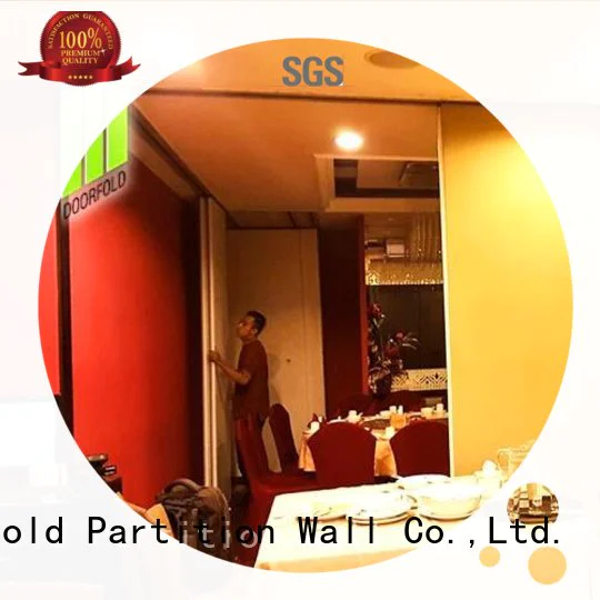 commercial folding room dividers easy installation for hotel Doorfold movable partition