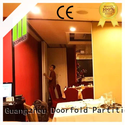 Doorfold acoustic Sliding Partition for Commercial Room at discount for hotel