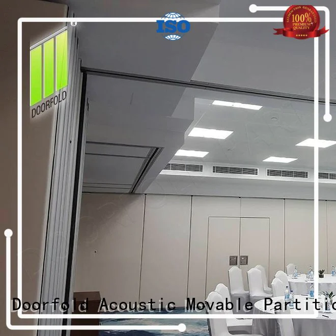 Doorfold collapsible soundproof partition wall custom for conference room