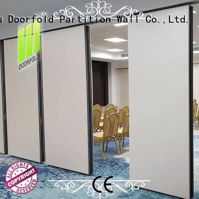 Doorfold room operable wall systems for conference