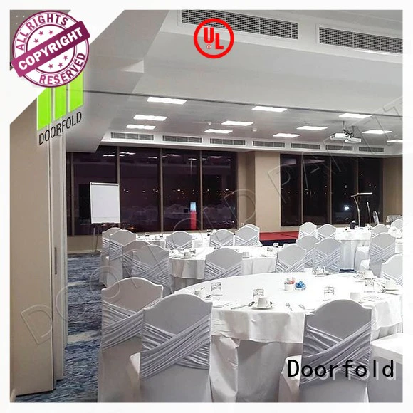 collapsible sliding glass partition walls production for conference room Doorfold