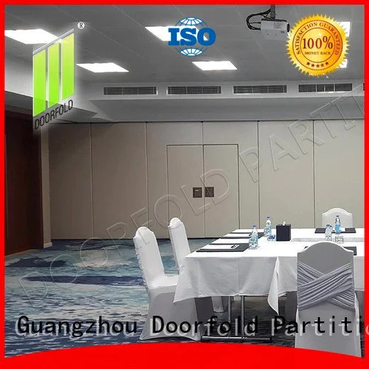 Doorfold movable partition wall acoustic sliding folding partition commercial conference