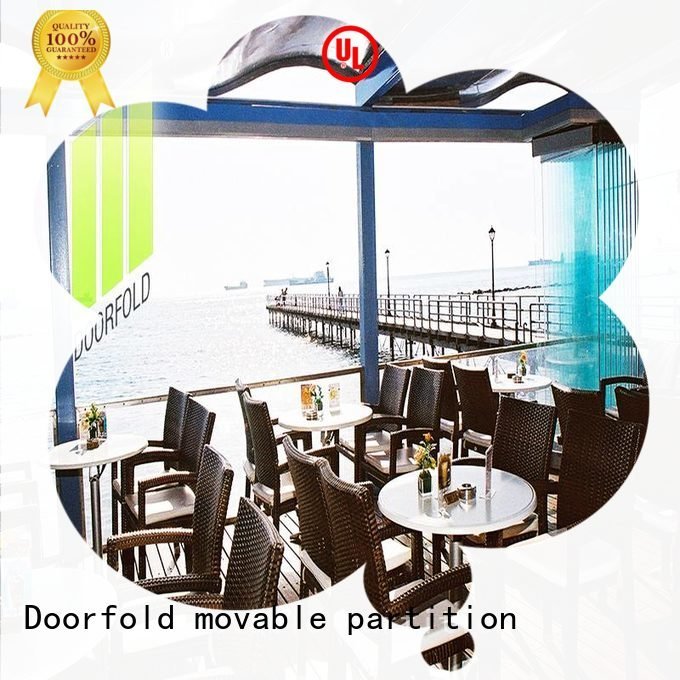glass partition walls for office restaurant commercial glass partition wall Doorfold movable partition Brand