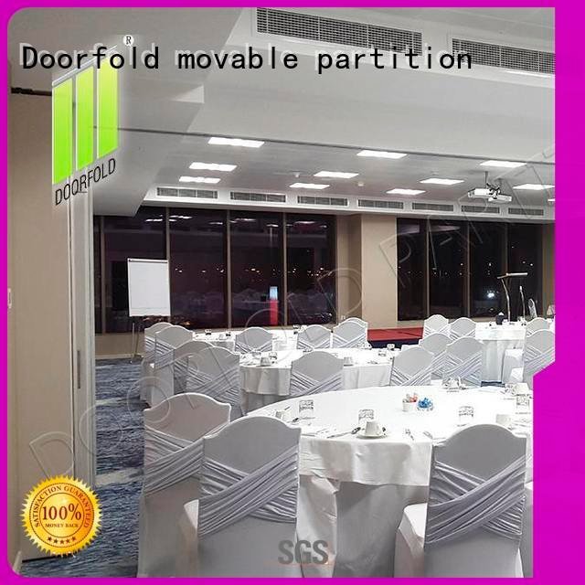 Doorfold movable partition Brand acoustic retractable meeting sliding folding partition conference