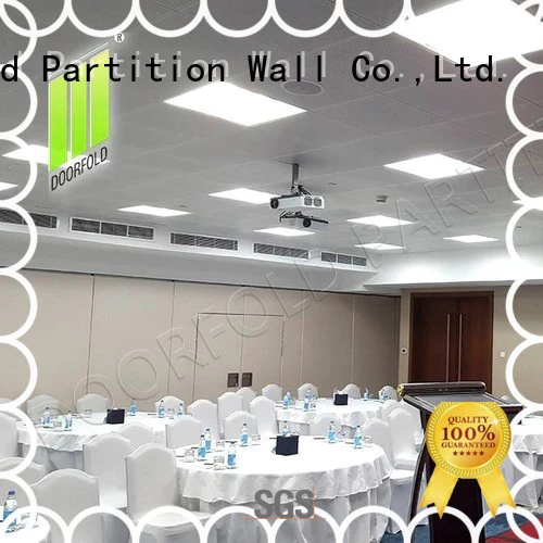 Doorfold movable partition operable conference room partitions easy installation for college