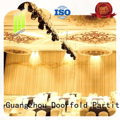 Doorfold movable acoustic folding walls fast delivery for restaurant
