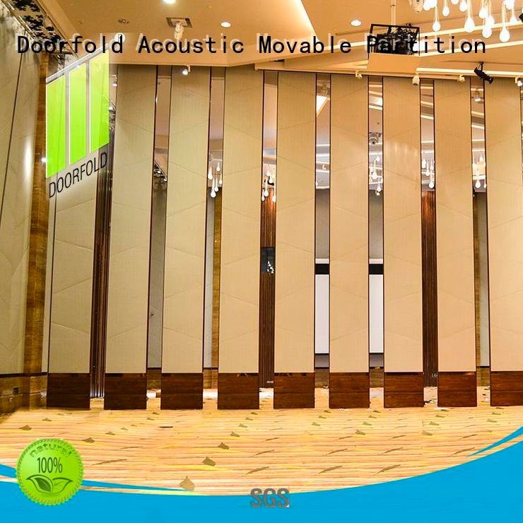 Doorfold movable partition Brand hotel sliding glass partition walls divider operable