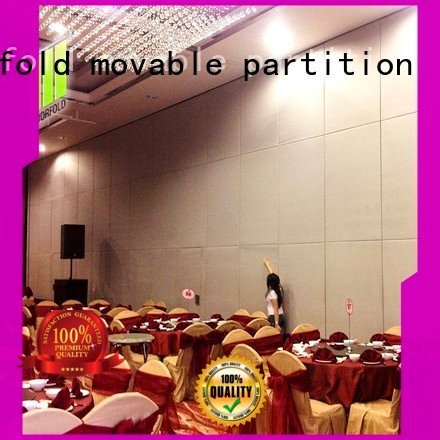 Doorfold movable partition sliding glass partition walls operable plaza divider hotel