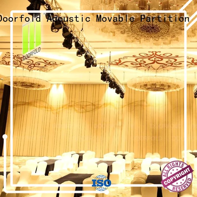 Doorfold movable partition movable conference room partition walls fast delivery for restaurant