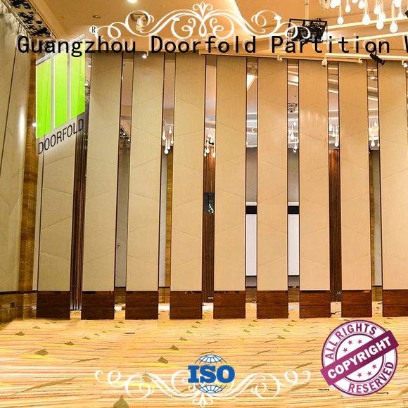 Doorfold movable partition retractable sliding room partitions wall for restaurant