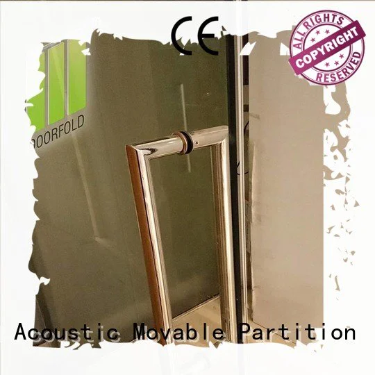 frameless glass partition wall commercial office Doorfold movable partition