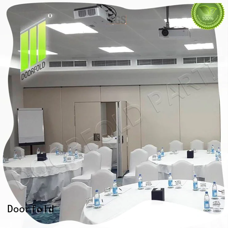 Doorfold retractable custom room divider collapsible for conference room