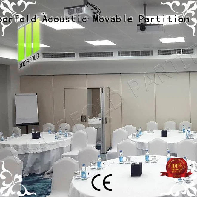 collapsible soundproof folding walls custom for meeting room Doorfold movable partition