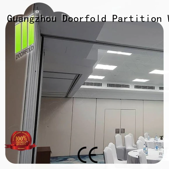 Doorfold movable partition sliding soundproof office partitions multi-functional for conference room