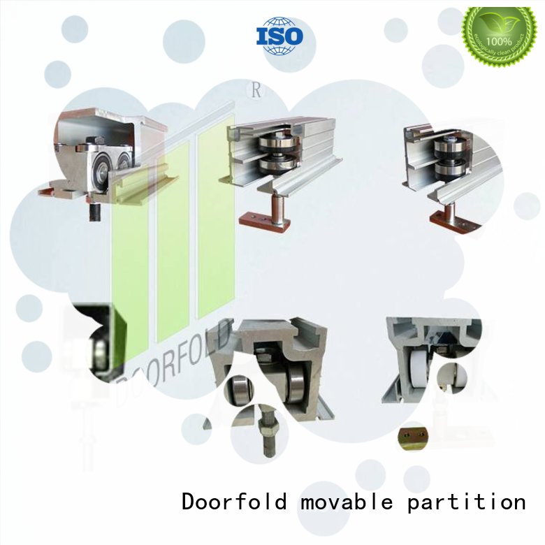 Quality Doorfold movable partition Brand accessories retractable restroom partition hardware