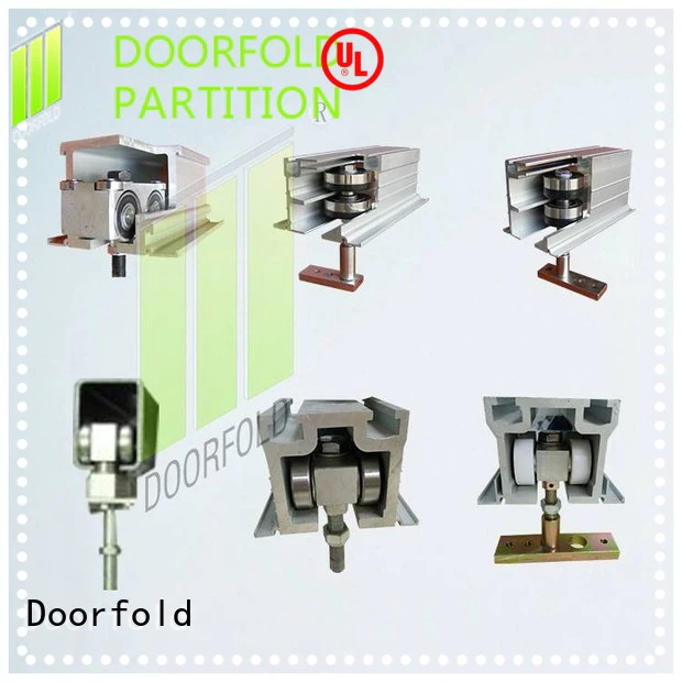 Doorfold wholesale glass partition hardware accessories for movie
