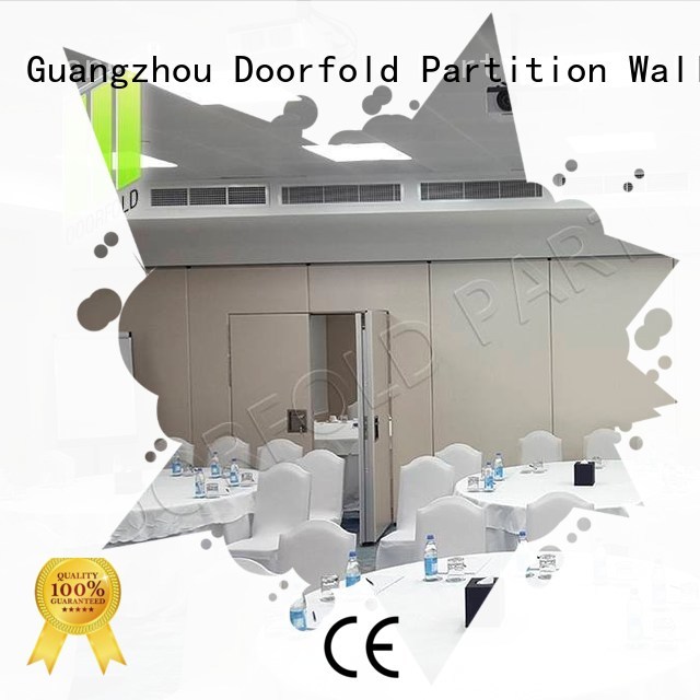 golden operable folding soundproof office partitions Doorfold movable partition Brand