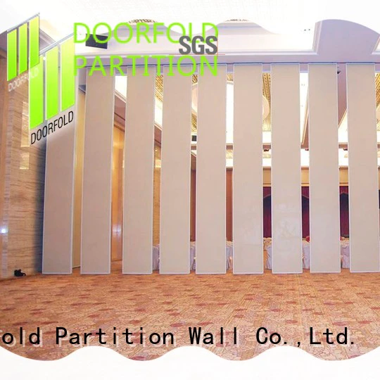 Doorfold movable partition retractable sliding folding partition commercial for meeting room