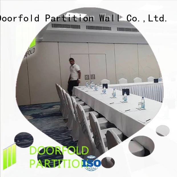 operable sliding partition wall free design for conference
