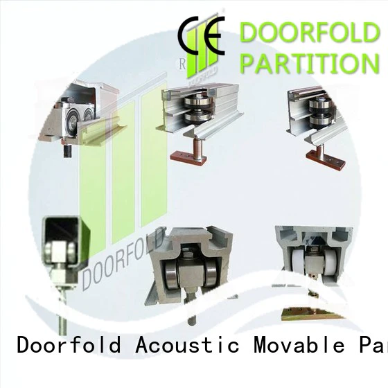 Doorfold partition hardware fast-installation for bedroom