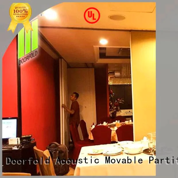 Doorfold movable partition flexible commercial room dividers folding wall