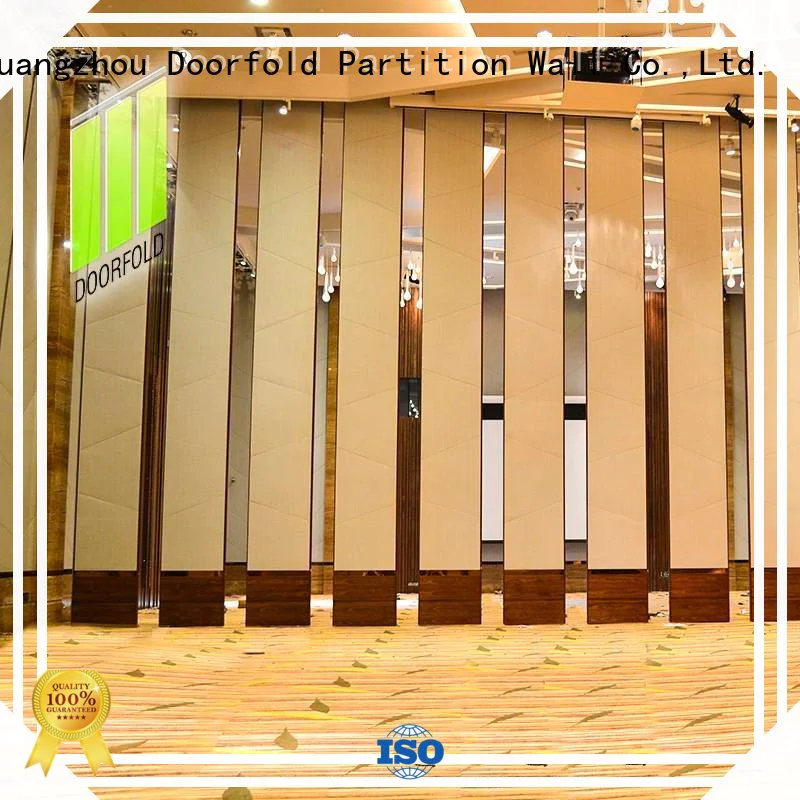 Doorfold flexible acoustic sliding folding partition partition for meeting room