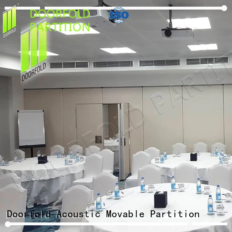 Doorfold acoustic soundproof movable wall dividers custom for meeting room