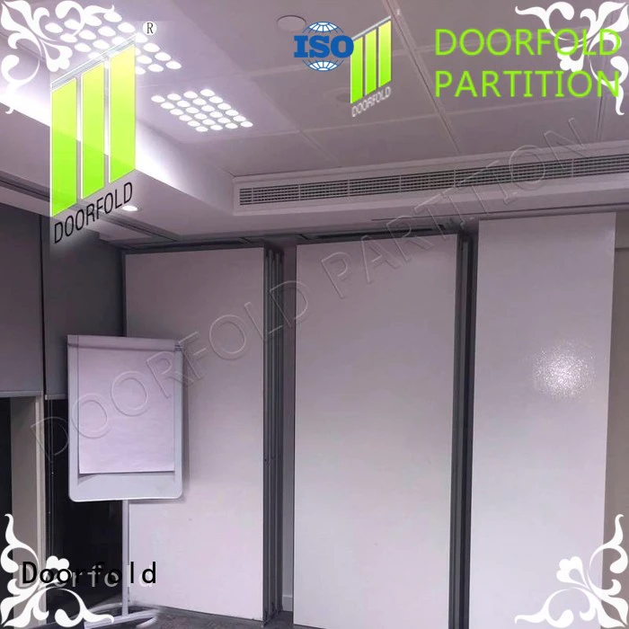 Doorfold sliding partition for office