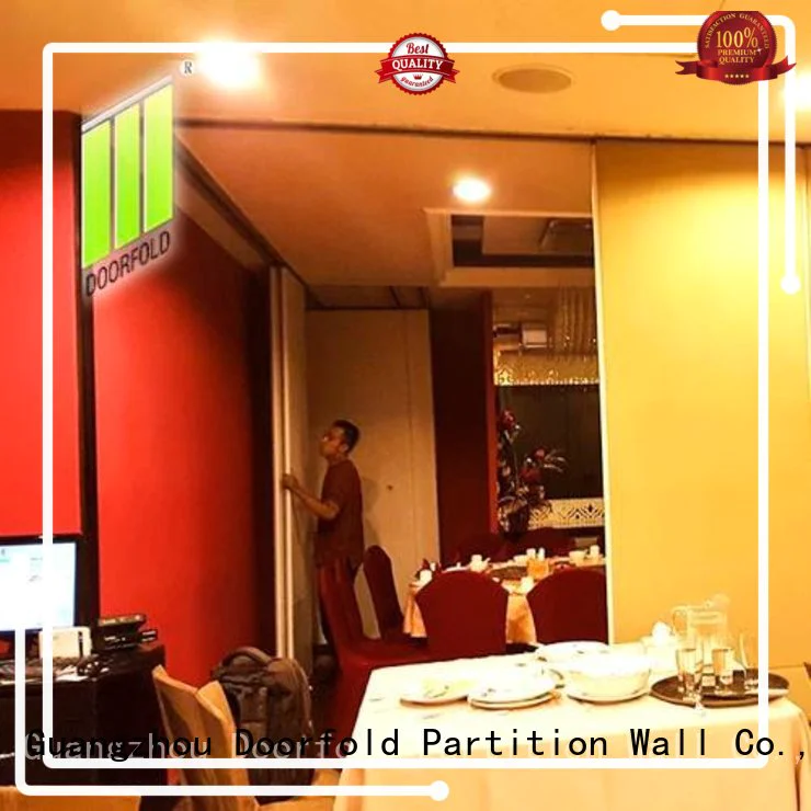 Doorfold folding commercial partition walls bulk production for hotel