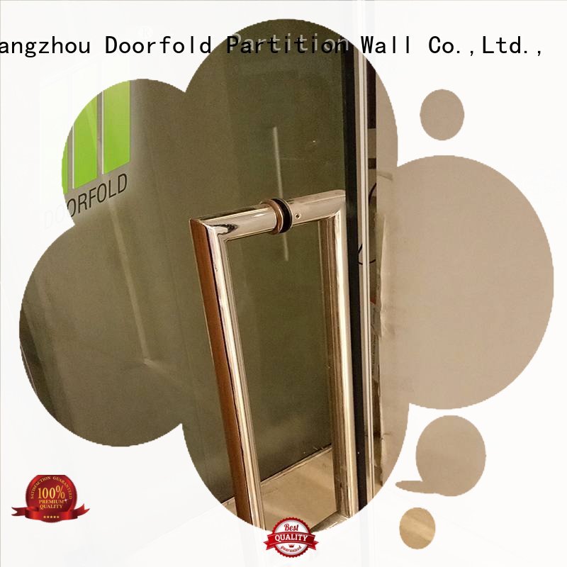 Doorfold movable partition Brand folding commercial glass partition wall frameless factory