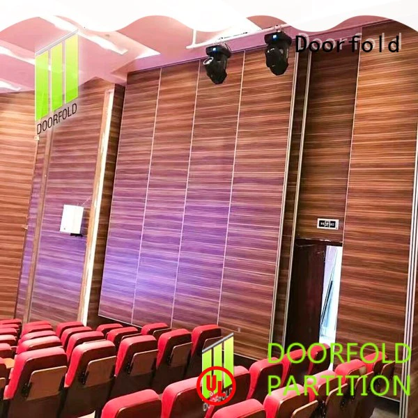 Doorfold high-performance movable walls fast installation for theater