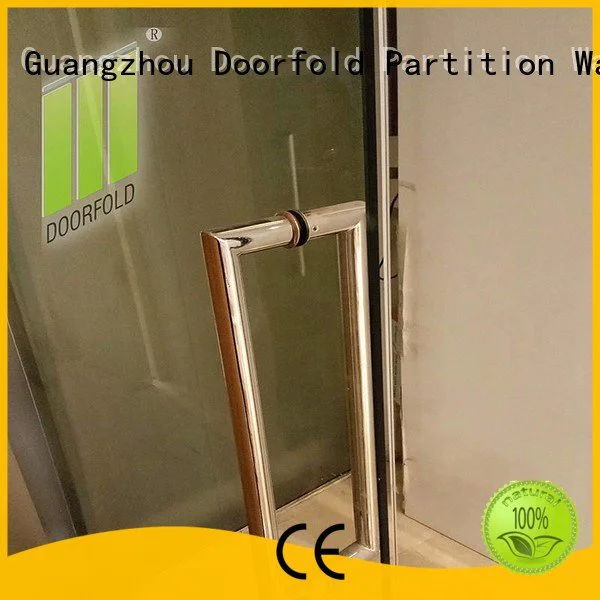 Doorfold movable partition Brand glass movable glass partition walls for office office frameless