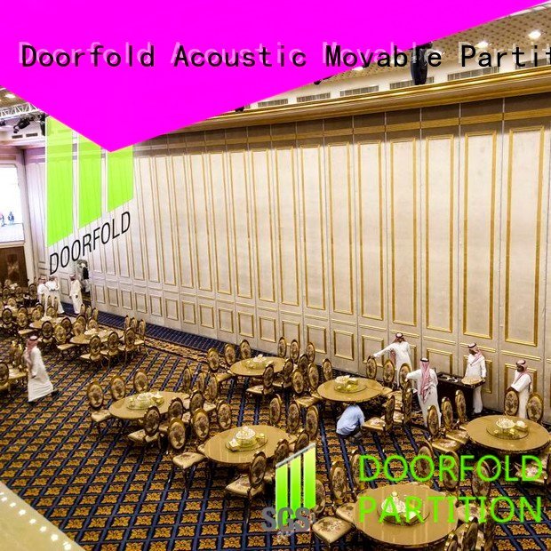 Doorfold movable partition Brand mecca marriott acoustic partition retractable movable