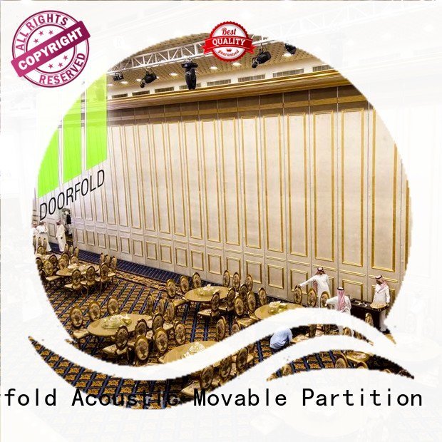 Custom acoustic movable partitions wall mecca retractable Doorfold movable partition
